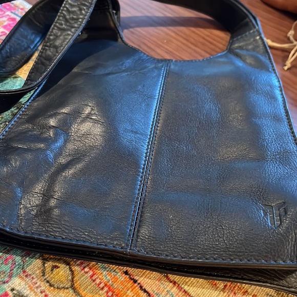 FRYE Black Leather Shoulder/Hobo Bag - Picture 7 of 8